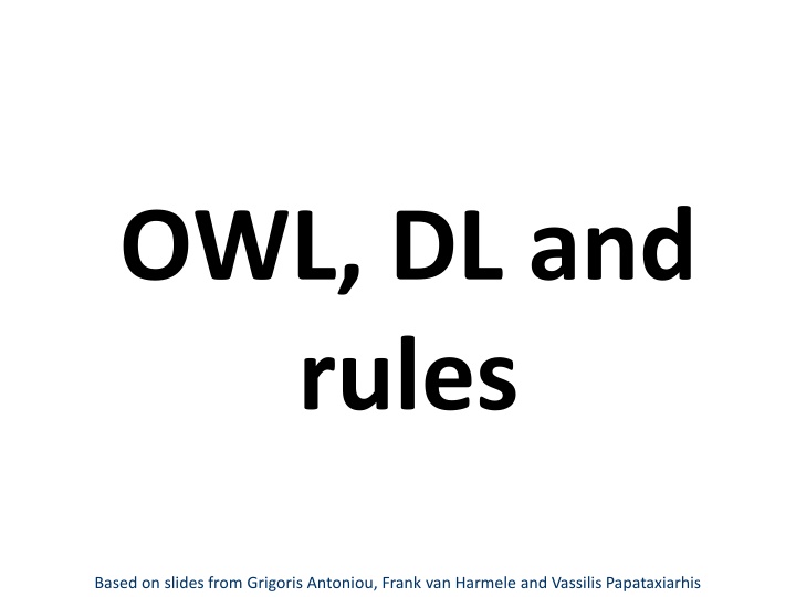 owl dl and rules