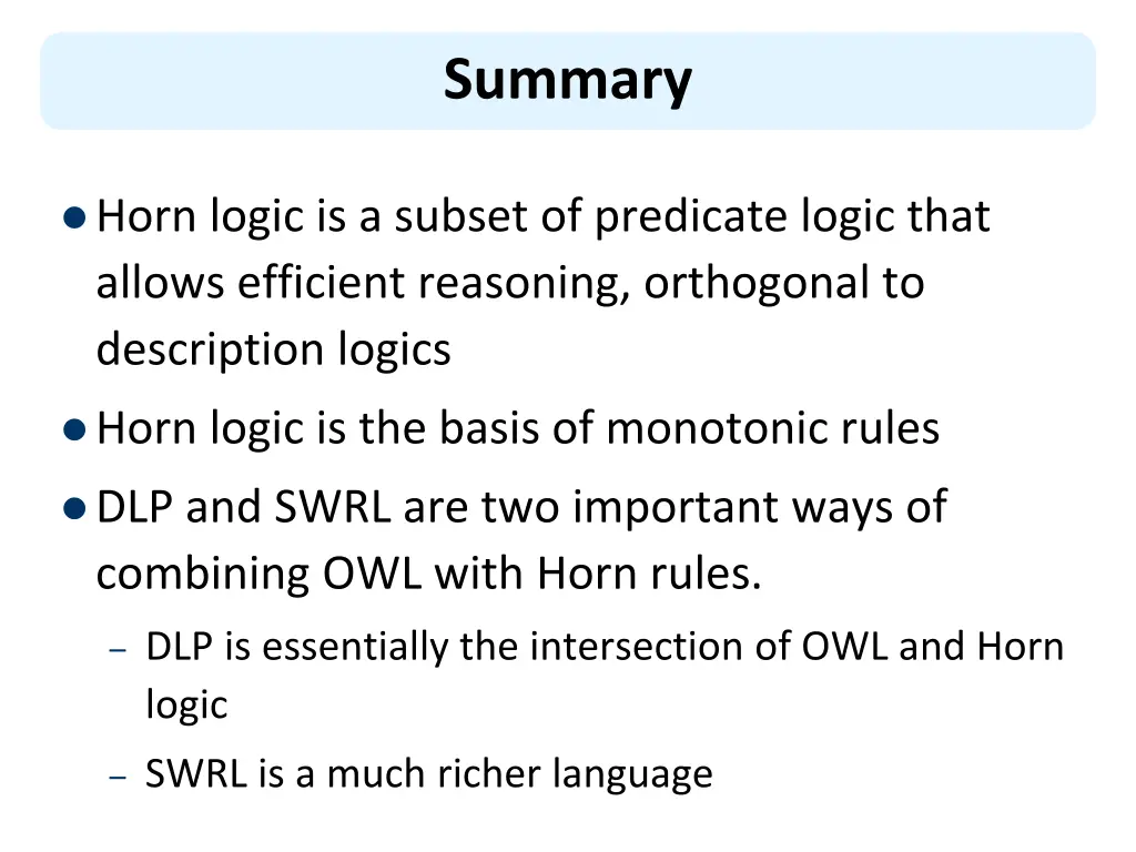 summary