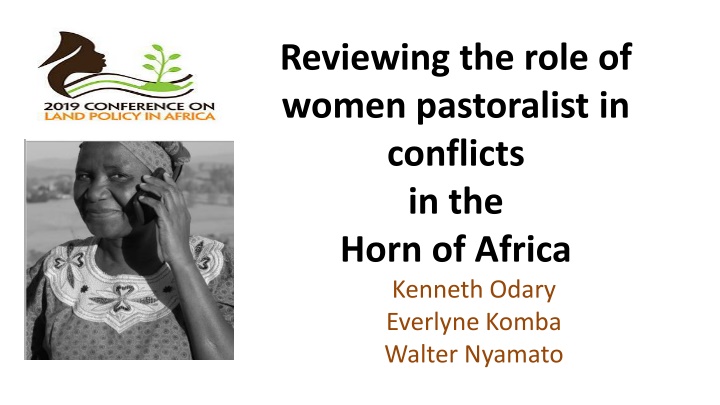reviewing the role of women pastoralist