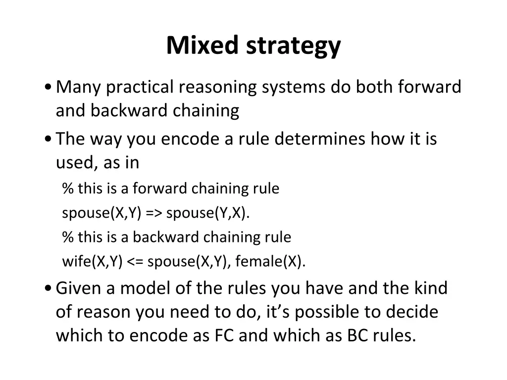 mixed strategy