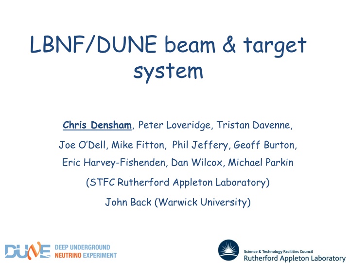 lbnf dune beam target system
