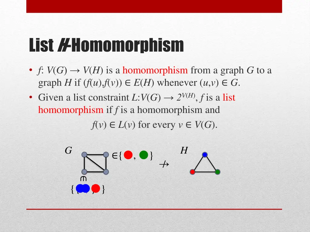list h homomorphism