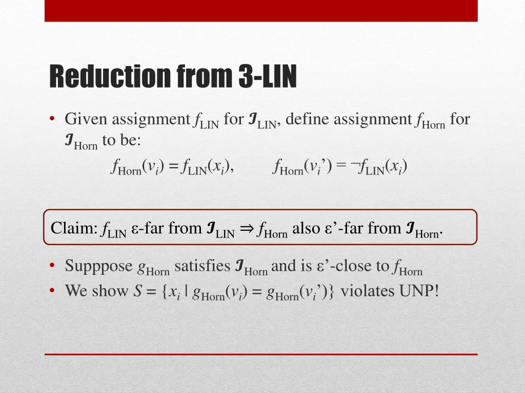 reduction from 3 lin