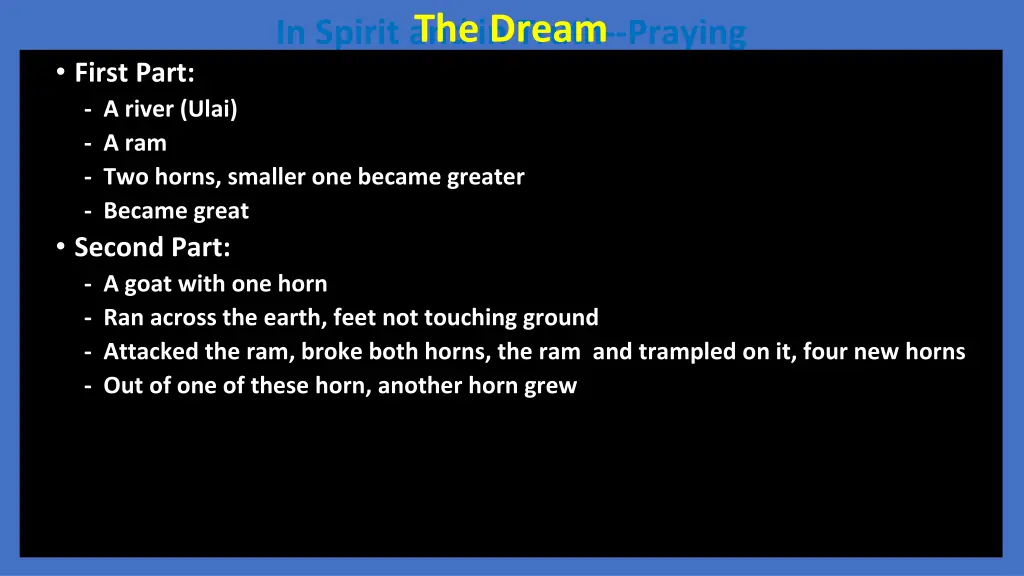 in spirit and in truth praying the dream 1