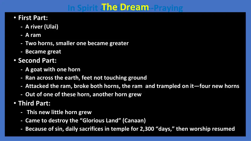 in spirit and in truth praying the dream 4