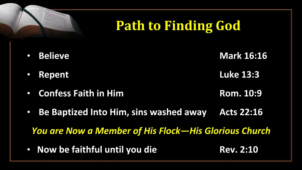 path to finding god