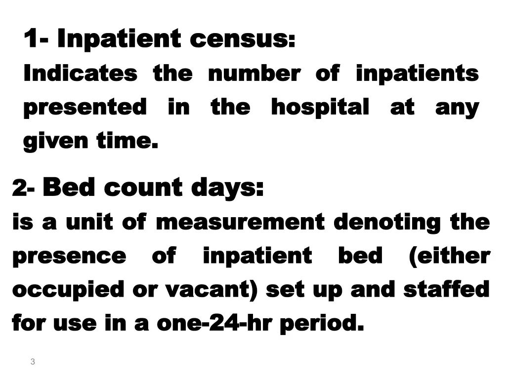 1 1 inpatient census inpatient census indicates