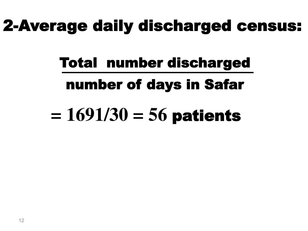 2 2 average daily discharged census average daily