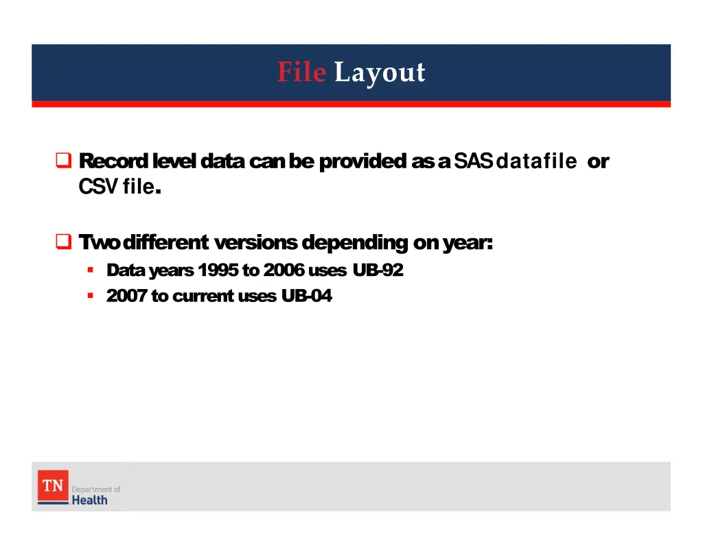 file layout