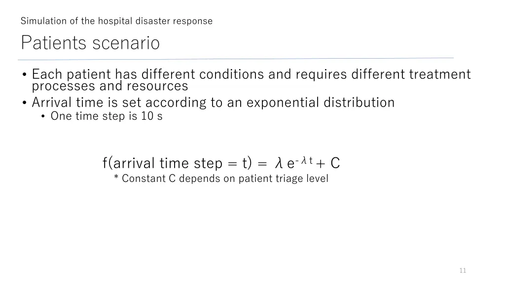 simulation of the hospital disaster response 1