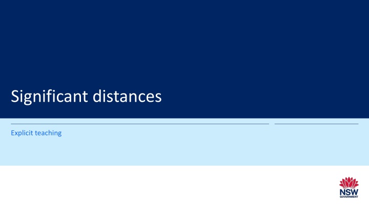 significant distances