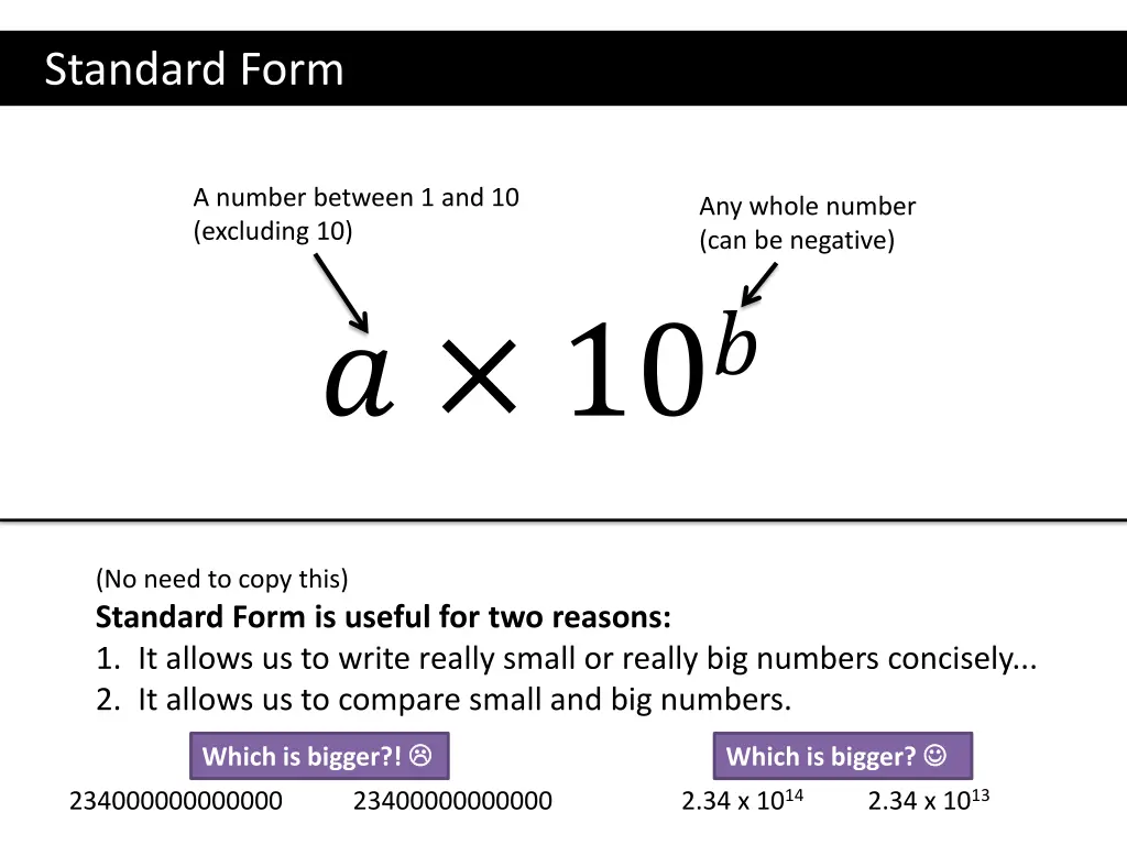 standard form