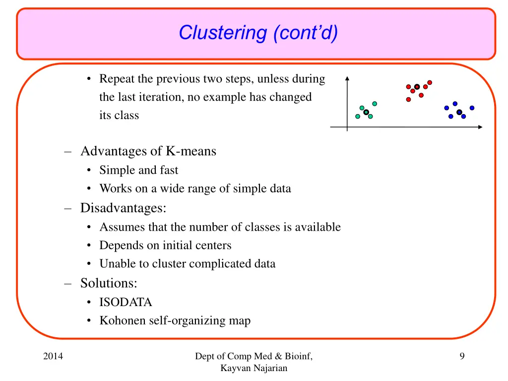 clustering cont d 1