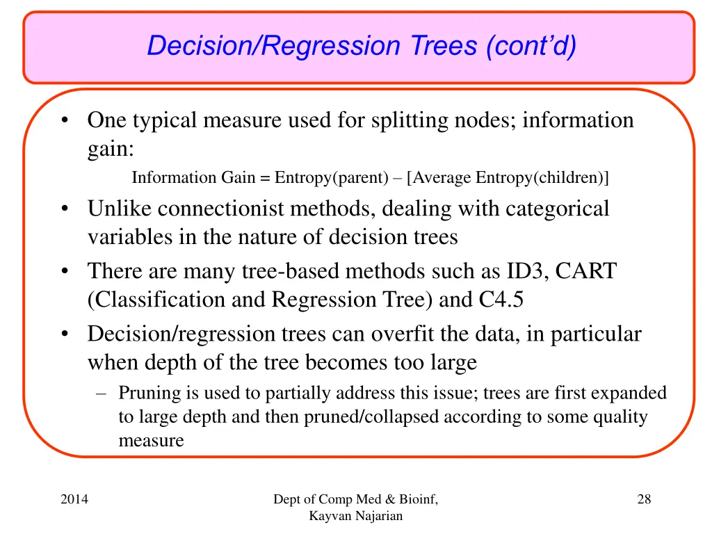 decision regression trees cont d 2