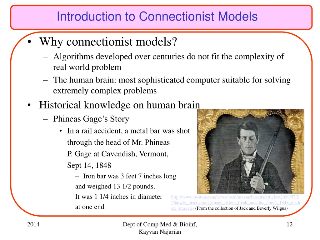 introduction to connectionist models
