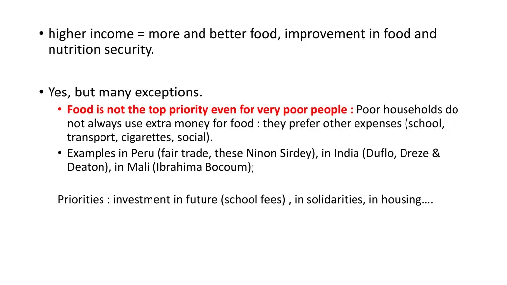higher income more and better food improvement 1