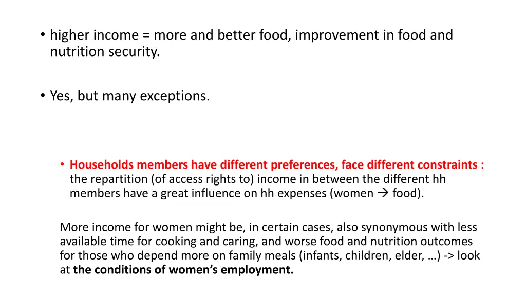 higher income more and better food improvement 2