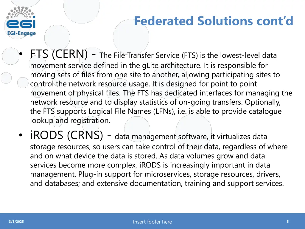 federated solutions cont d