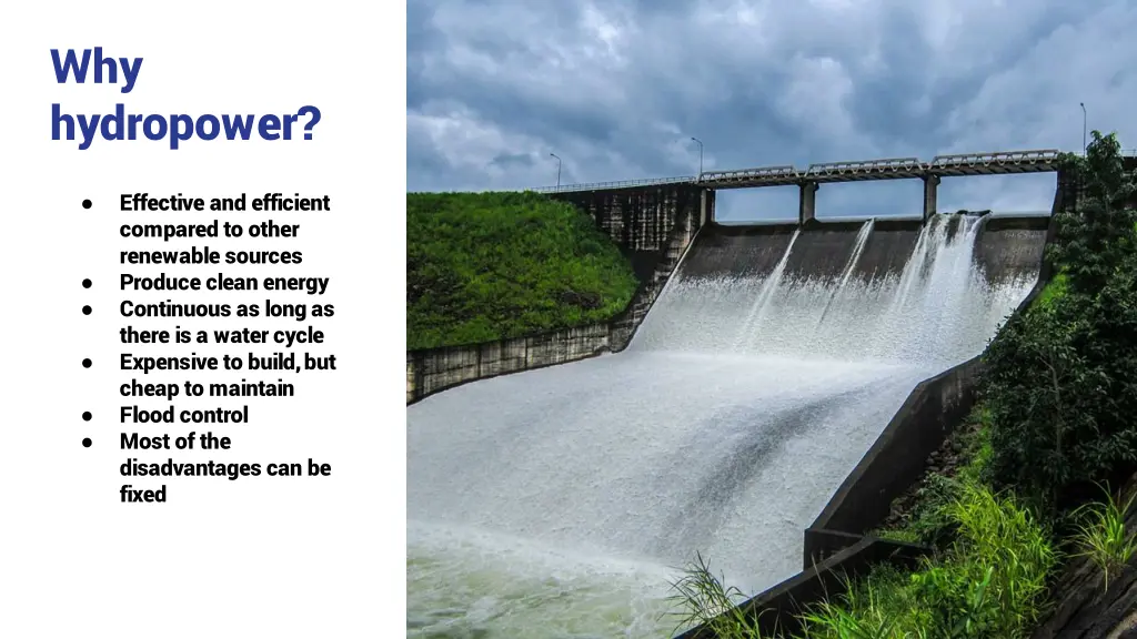 why hydropower