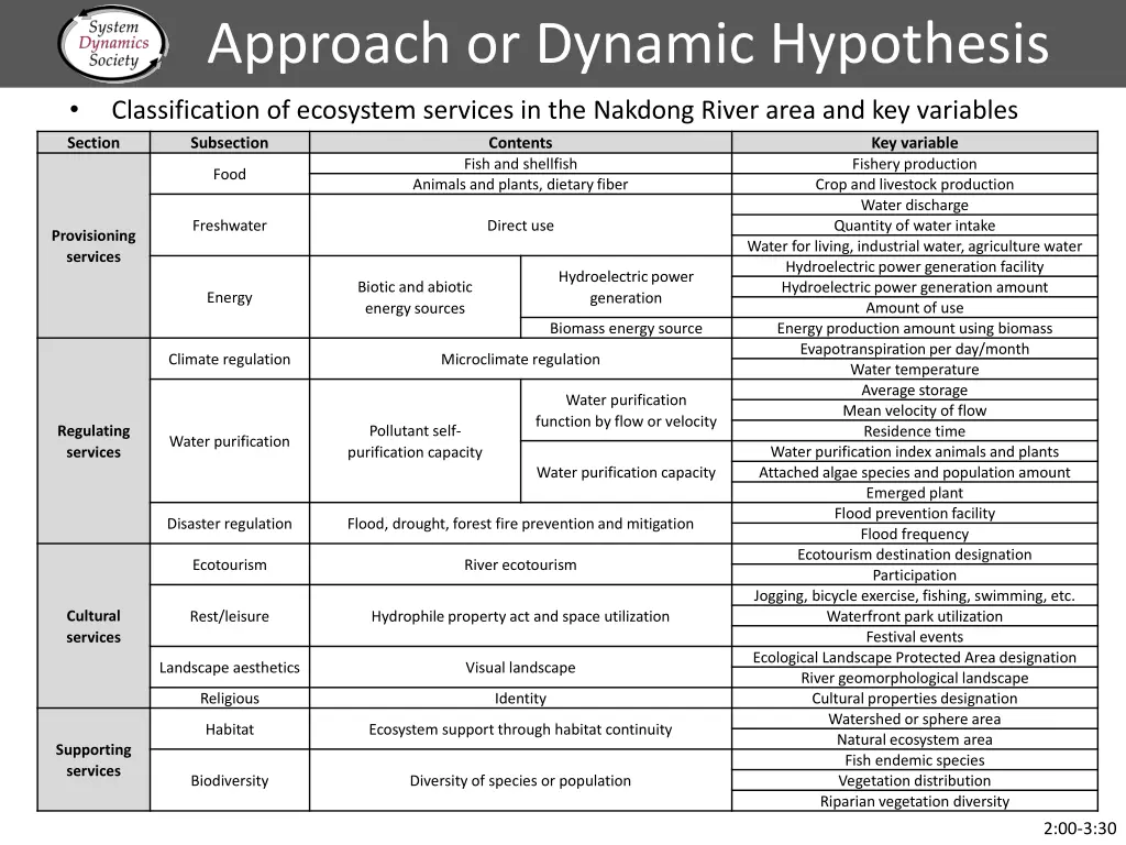 approach or dynamic hypothesis
