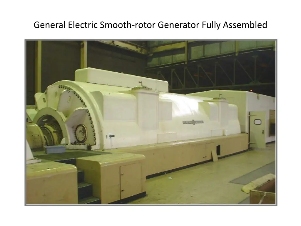 general electric smooth rotor generator fully