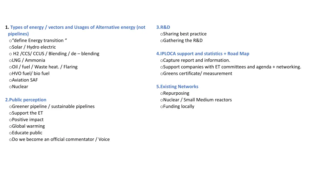 1 types of energy vectors and usages
