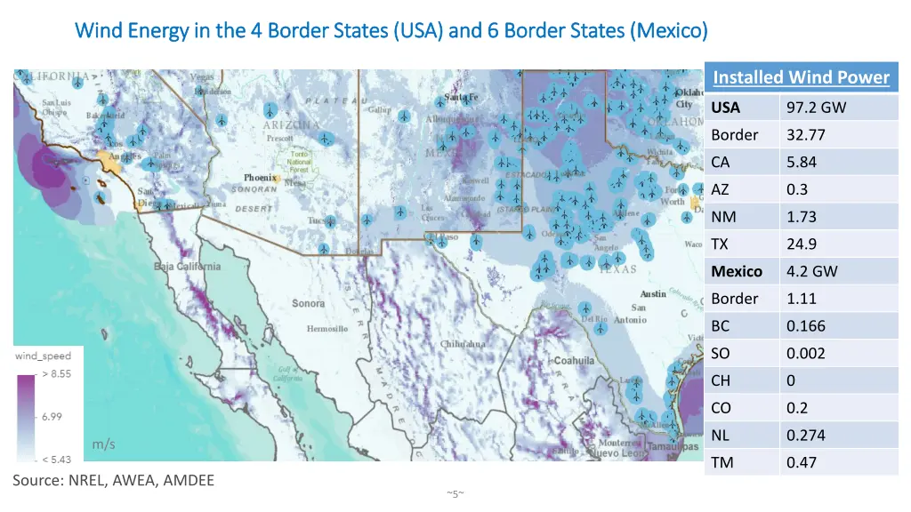 wind energy in the 4 border states