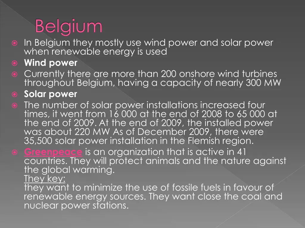 belgium in belgium they mostly use wind power