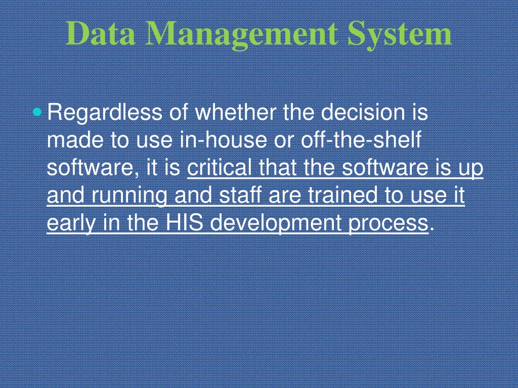 data management system