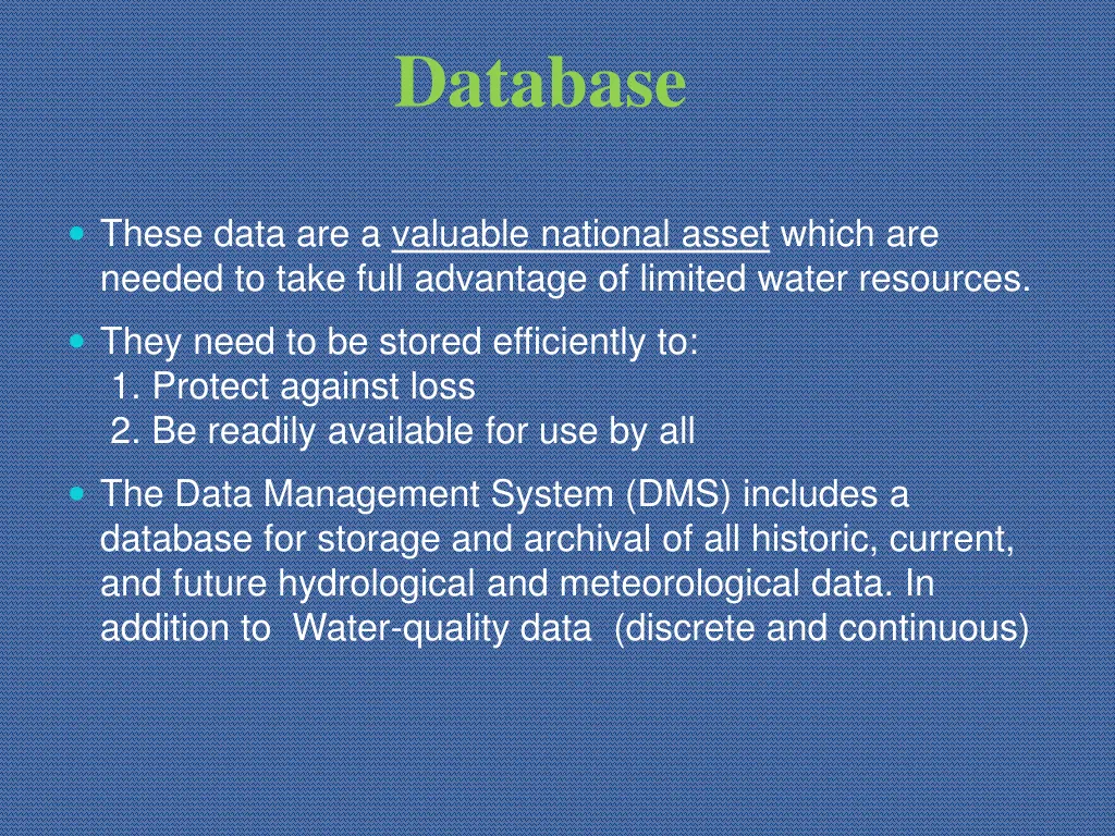 database
