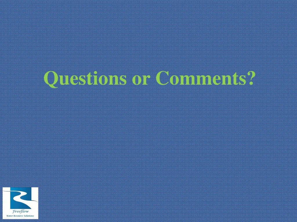 questions or comments