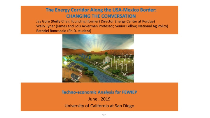 the energy corridor along the usa mexico border