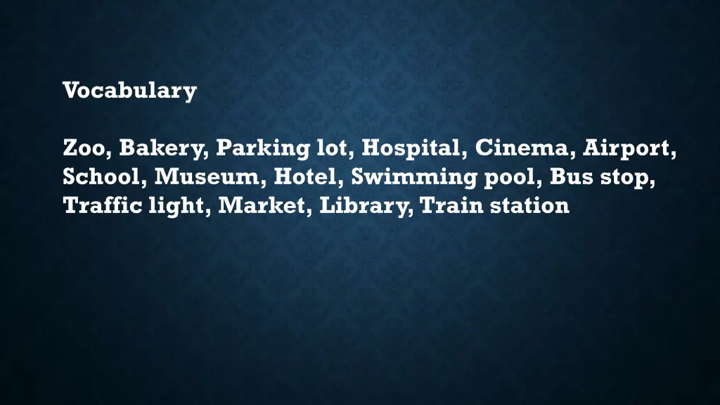 vocabulary