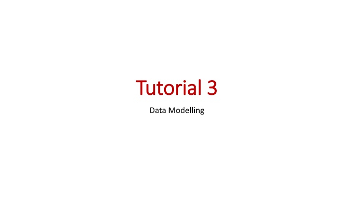 tutorial 3 tutorial 3