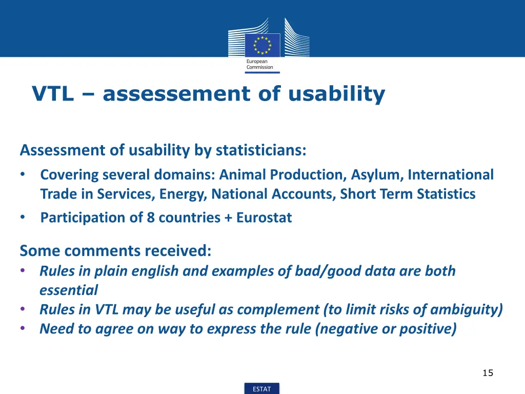 vtl assessement of usability