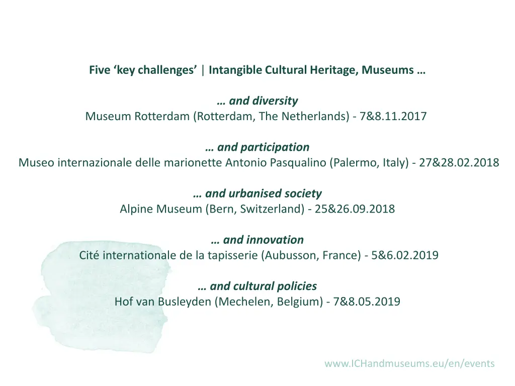 five key challenges intangible cultural heritage