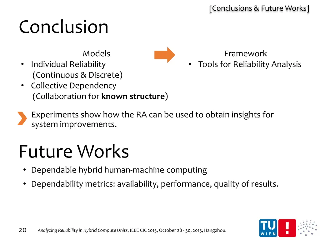conclusions future works