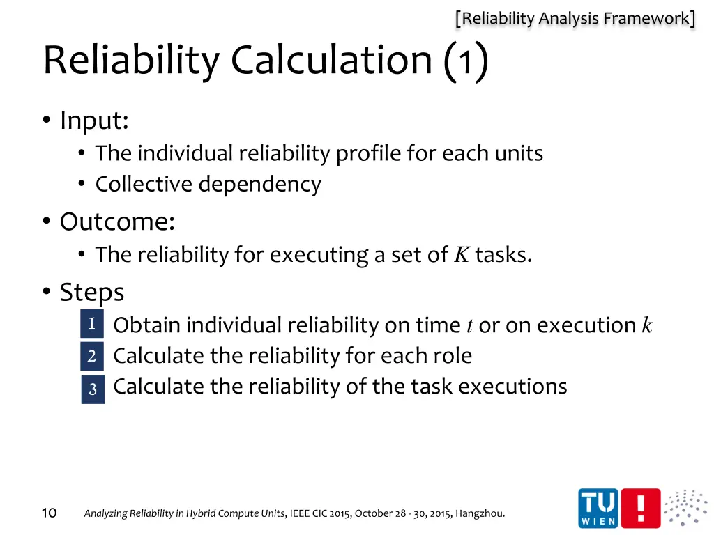 reliability analysis framework 1
