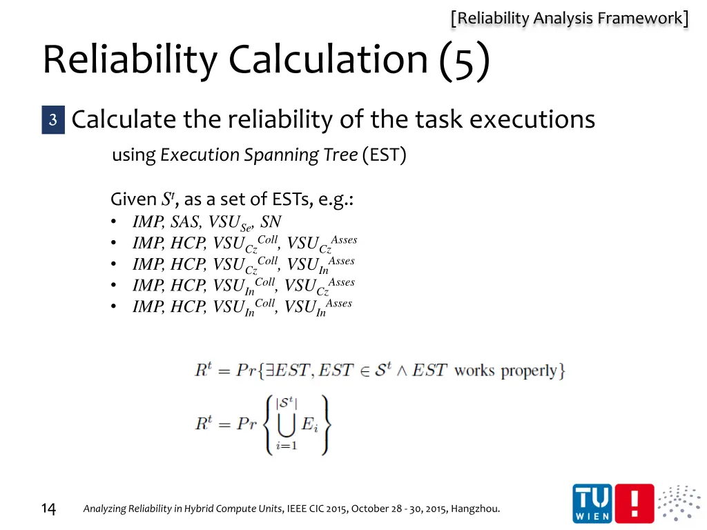 reliability analysis framework 5