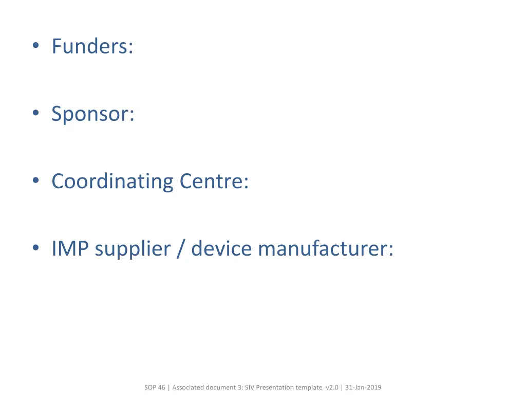 funders