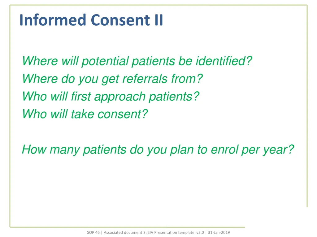 informed consent ii