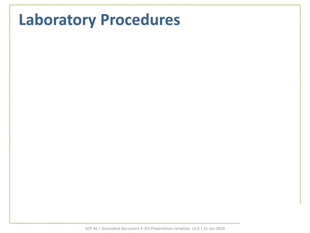 laboratory procedures