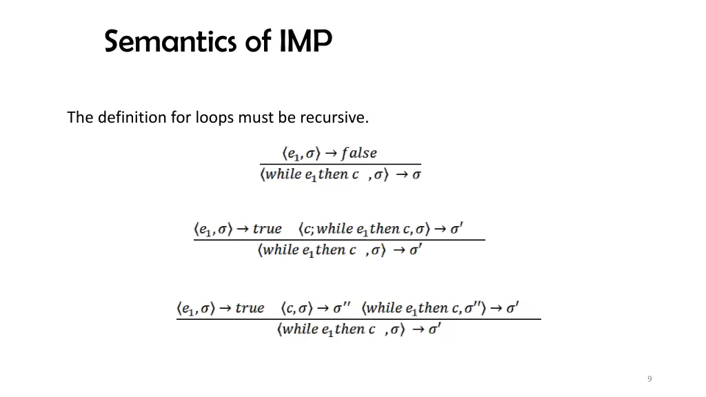 semantics of imp 1