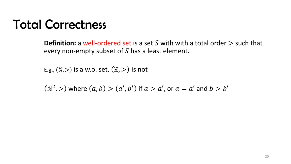 total correctness