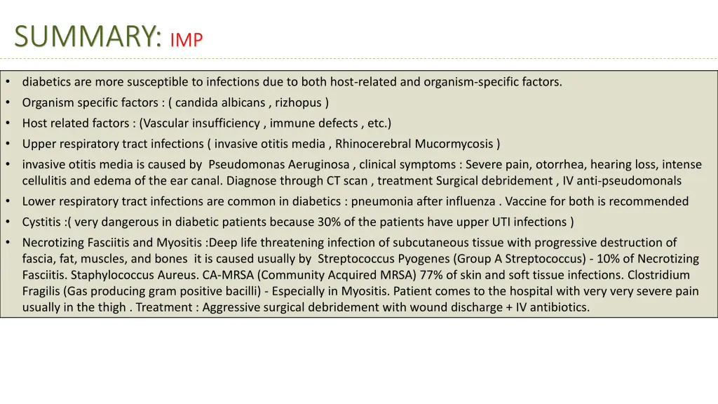 summary imp