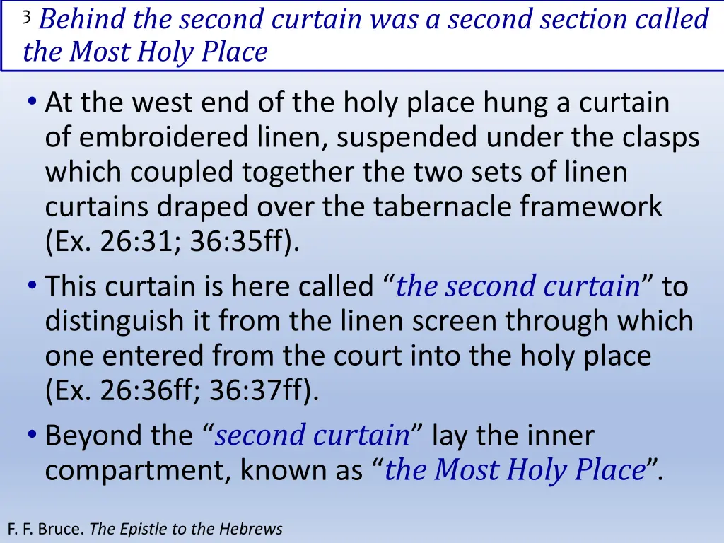 3 behind the second curtain was a second section