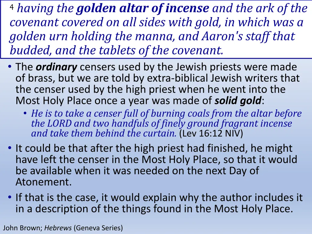 4 having the golden altar of incense 1