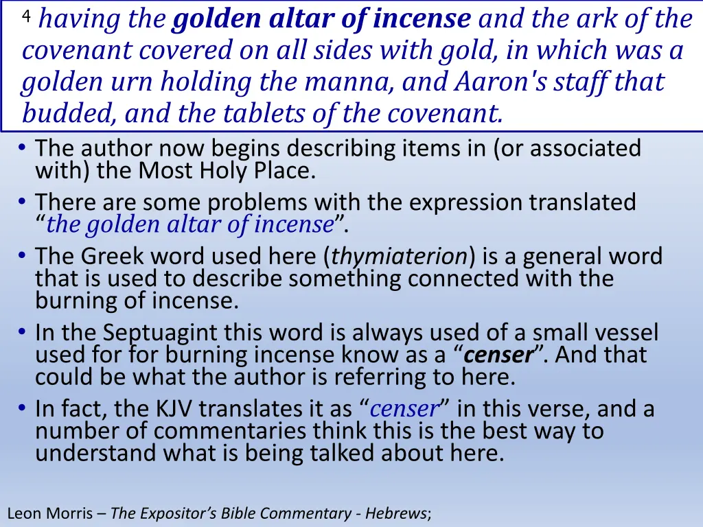 4 having the golden altar of incense