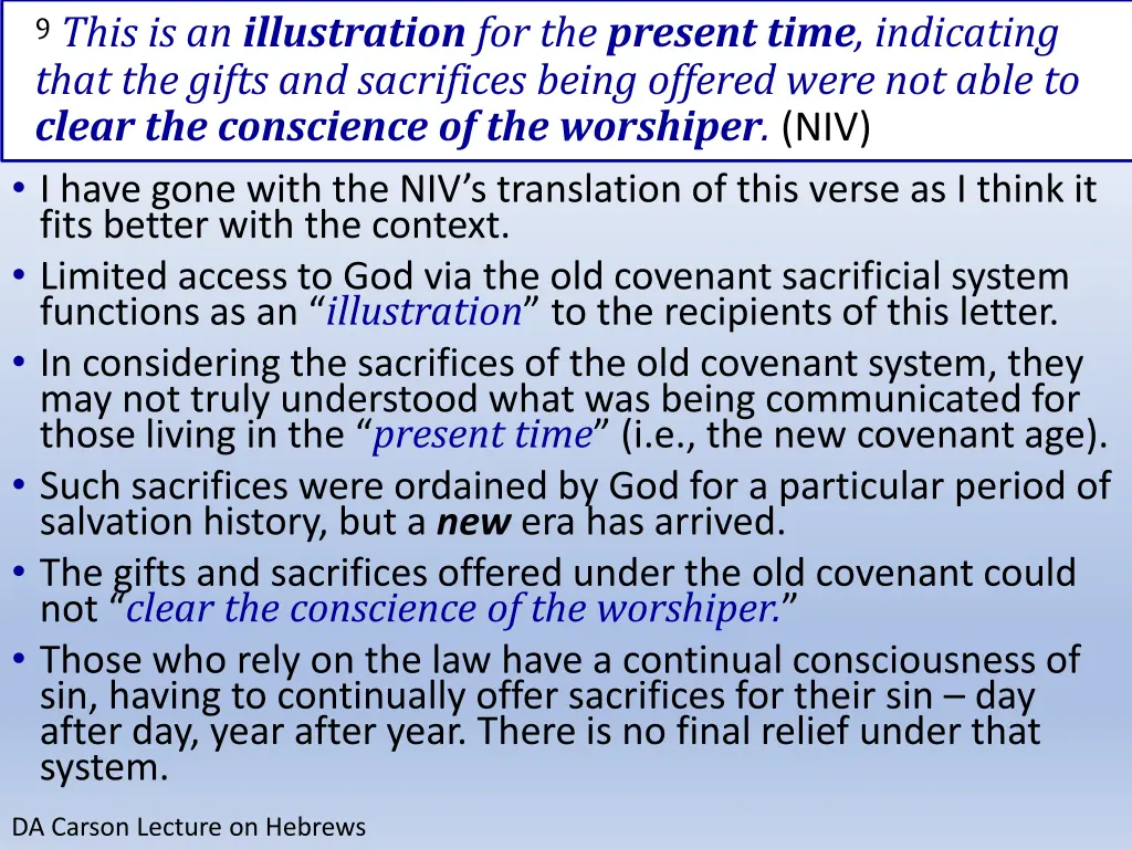9 this is an illustration for the present time