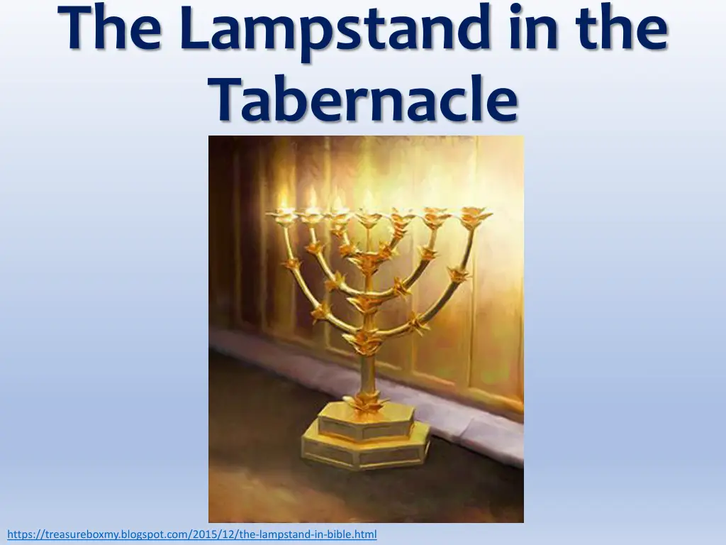 the lampstand in the tabernacle